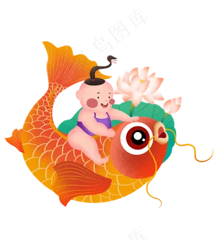 鼠年年画2020新年,免抠元素