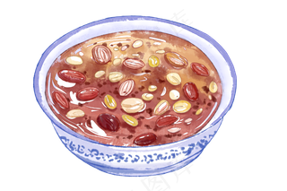 美食八宝粥,免抠元素