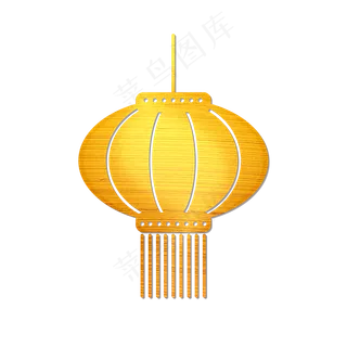 春节金色灯笼,免抠元素