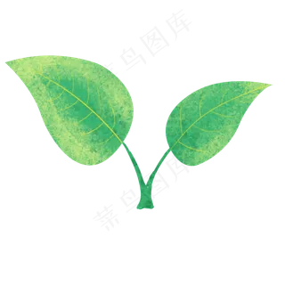 春季黄绿嫩叶嫩芽,免抠元素