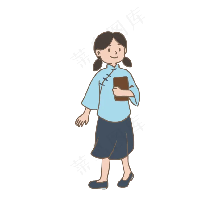 五四青年节民国学生装女学生(2000X2000(DPI:300))psd模版下载