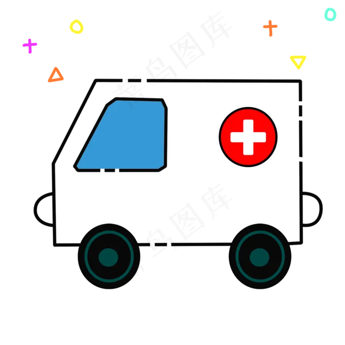 护士节救护车(2000X2000(DPI:300))psd模版下载