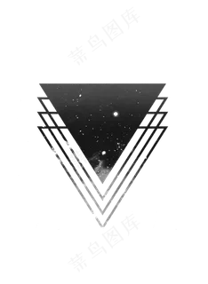 黑色星空几何图案,免抠元素 黑色星空几何图案,免抠元素
