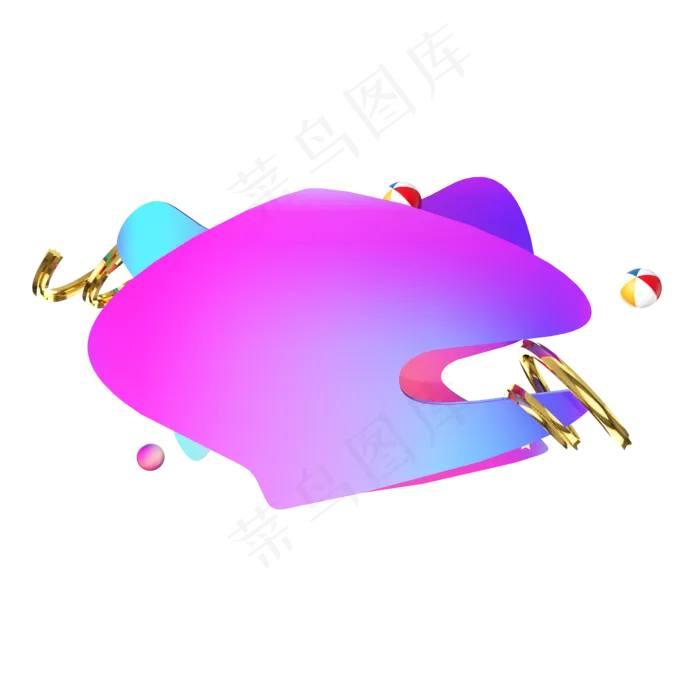 C4D电商渐变主题装饰(2000X2000)