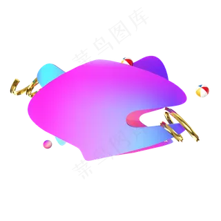 C4D电商渐变主题装饰