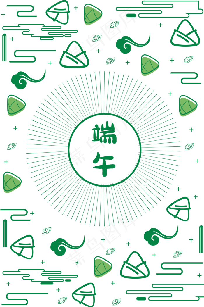 端午节底纹(3543*5315px 300 dpi )ai矢量模版下载
