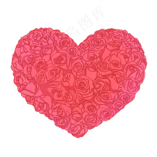 情人节爱心玫瑰花