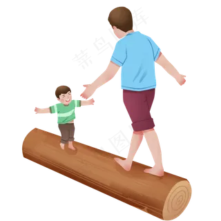 温馨亲情父子爸爸与儿子