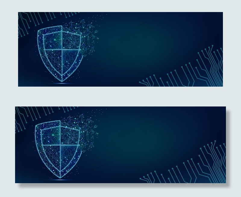 蓝色科技网络安全宣传海报