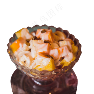 一杯美味的水果杯