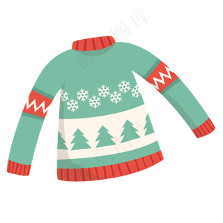 卡通毛衣造型元素,免抠元素