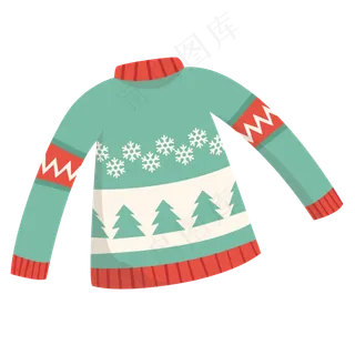 卡通毛衣造型元素,免抠元素