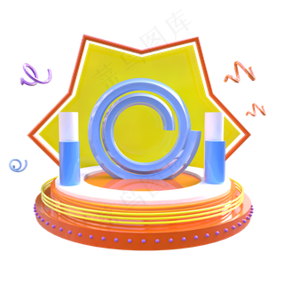 C4D618电商商品展示台