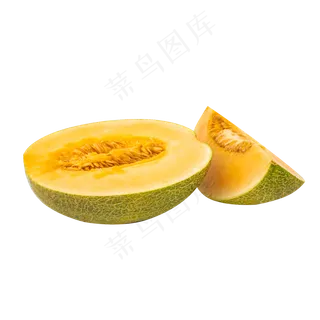 黄色水果哈密瓜,免抠元素 黄色水果哈密瓜,免抠元素