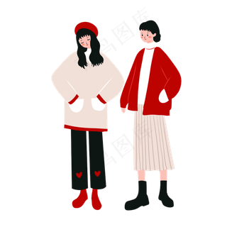 手绘卡通矢量简约3.8女生节可爱闺,免抠元素