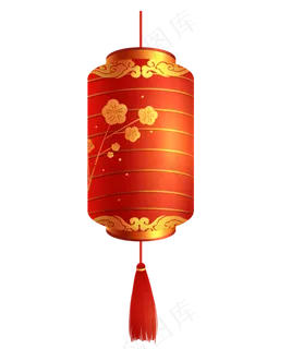 新年春节红色灯笼,免抠元素