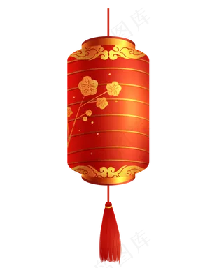 新年春节红色灯笼,免抠元素