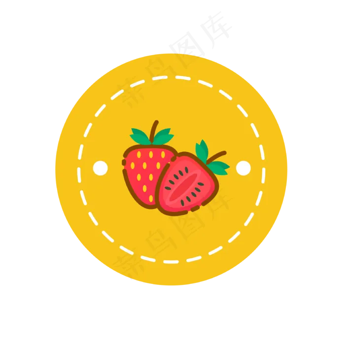 矢量卡通扁平化橙色边框(800X800)eps,ai矢量模版下载