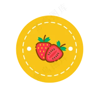 矢量卡通扁平化橙色边框