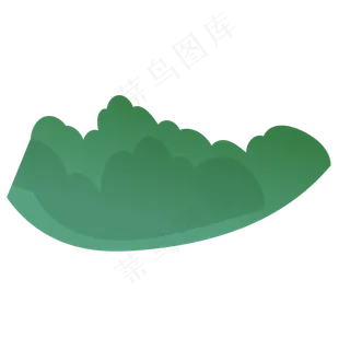 绿色的花草植物图案