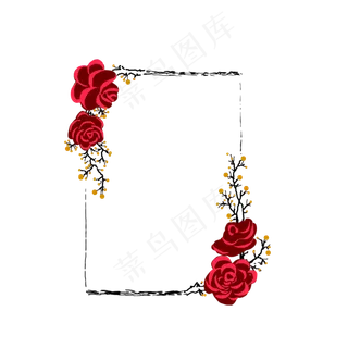 花边手绘中国风商用素材