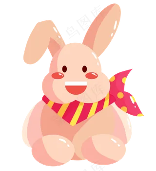 兔子玩偶儿童节日