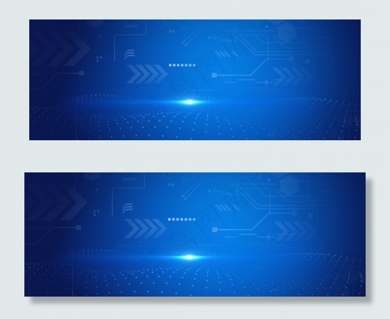 电子科技蓝色光效合成背景