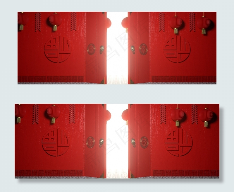 新年开门红电商场景banner(1920*700px 	       )psd模版下载