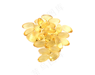 一堆鱼油胶囊,免抠元素