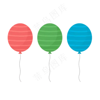 儿童节卡通彩色气球元素