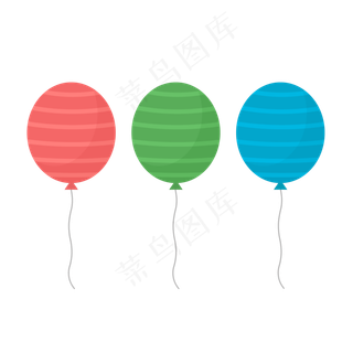 儿童节卡通彩色气球元素