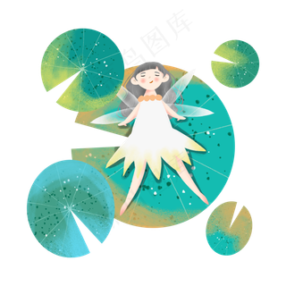 荷叶上的小精灵