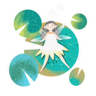 荷叶上的小精灵