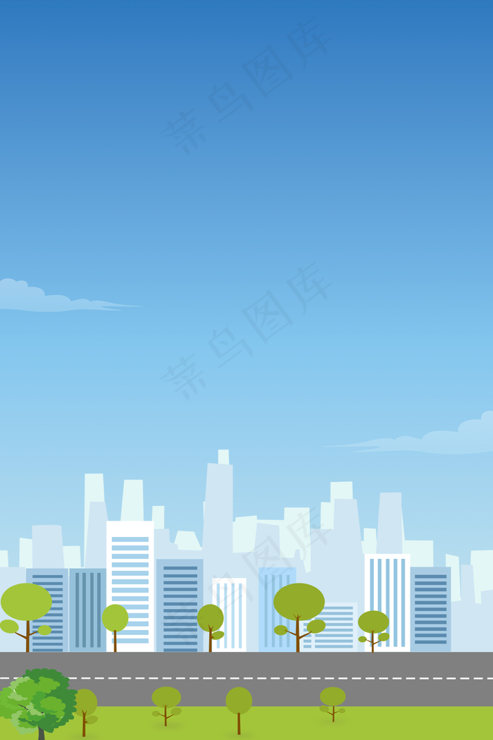 城市建筑简约风背景