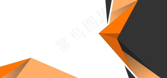 橙色几何商务名片背景