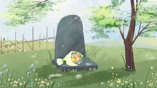 清明祭祀扫墓小清新安静