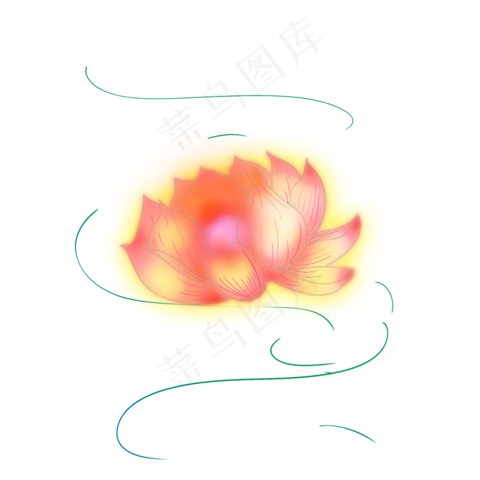 唯美荷花灯笼(2000X2000)