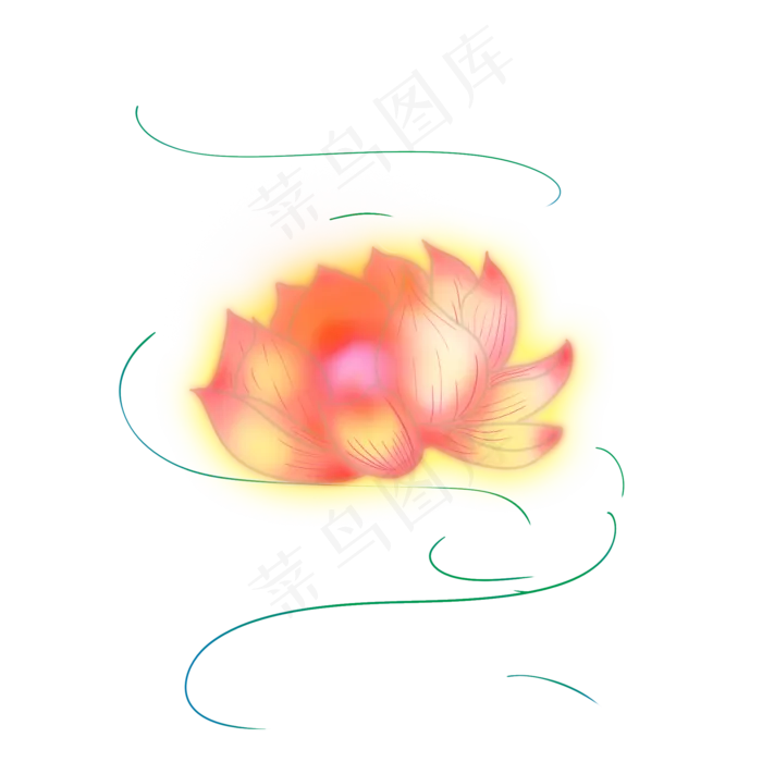 唯美荷花灯笼(2000X2000)