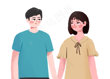 情侣牵手
