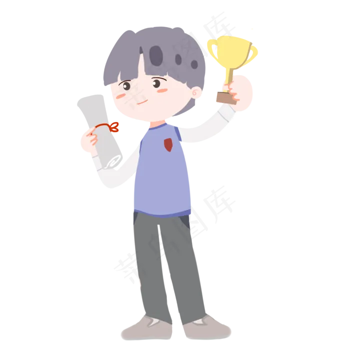 高考取得好成绩男孩(2480X2480(DPI:300))psd模版下载