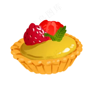 草莓派蛋糕装饰插花