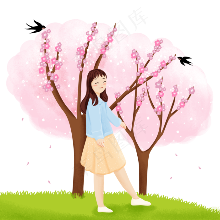 清明节散步(3000X3000(DPI:300))psd模版下载
