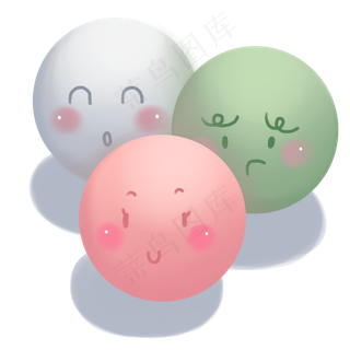 元宵节可爱汤圆快来吃我元素素材,免抠元素