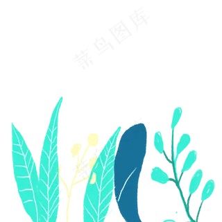 草丛春季自然植物