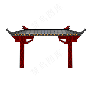 中国风屋檐飞檐翘角