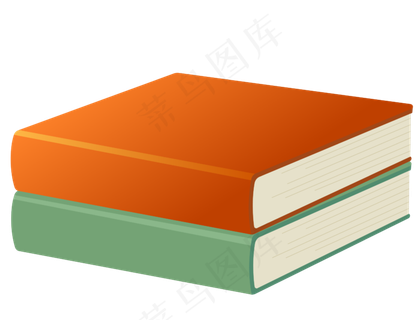 卡通手绘学习书本,免抠元素