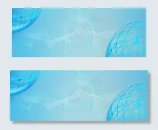 理财商务蓝色电商金融地产投资banner