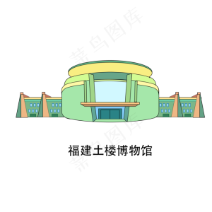 博物馆福建土楼博物馆,免抠元素