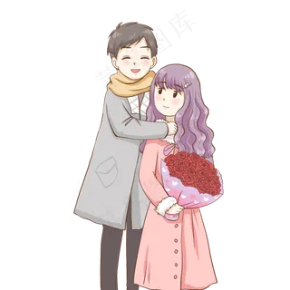 情人节情侣愉快过节