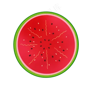 瓜皮很薄的大红西瓜